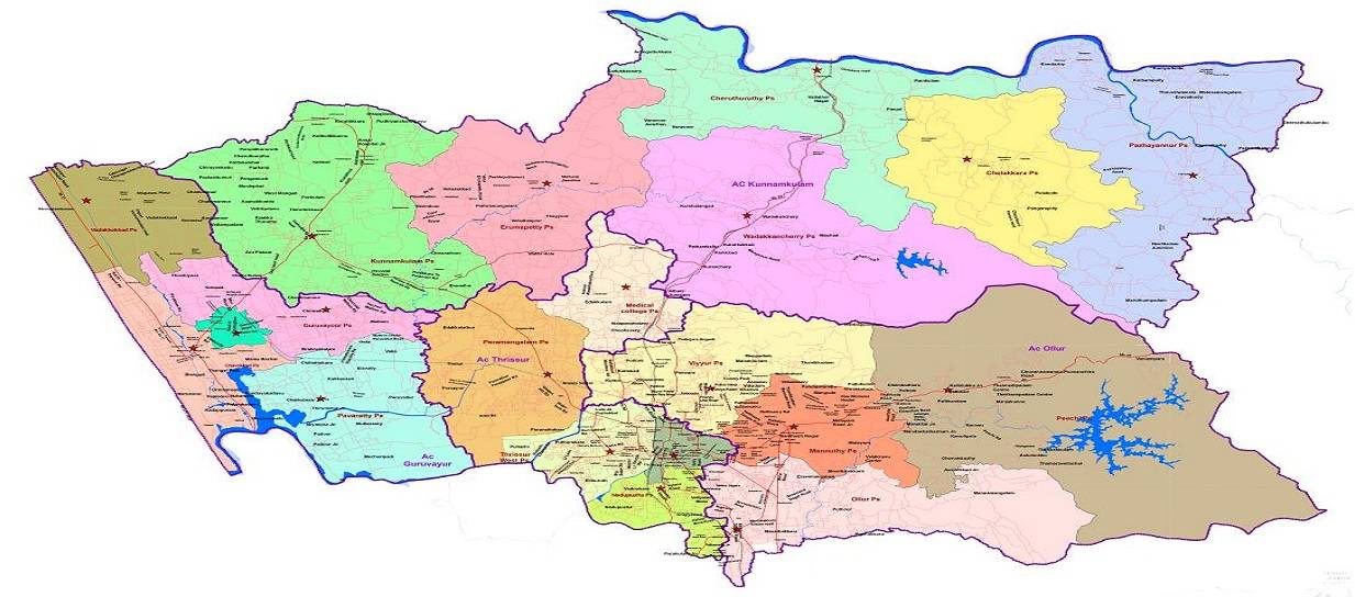 Thrissur City Jurisdiction Map